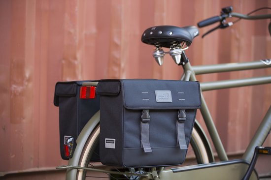 New Looxs Origin Double Hybride Dubbele Fietstas - 33 liter - Zwart van New Looxs — afbeelding 5