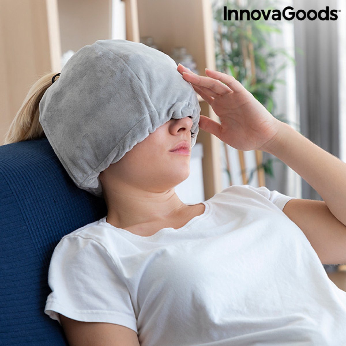 Goedkoopste Gel Cap voor Migraine en Ontspanning Hawfron V0103289- Migraine muts- Migraine masker voor verlichting van hoofdpijn- Migraine cap- 360 graden bedekking- Warmte en koud therapie- Oogmasker gel- InnovaGoods V0103289