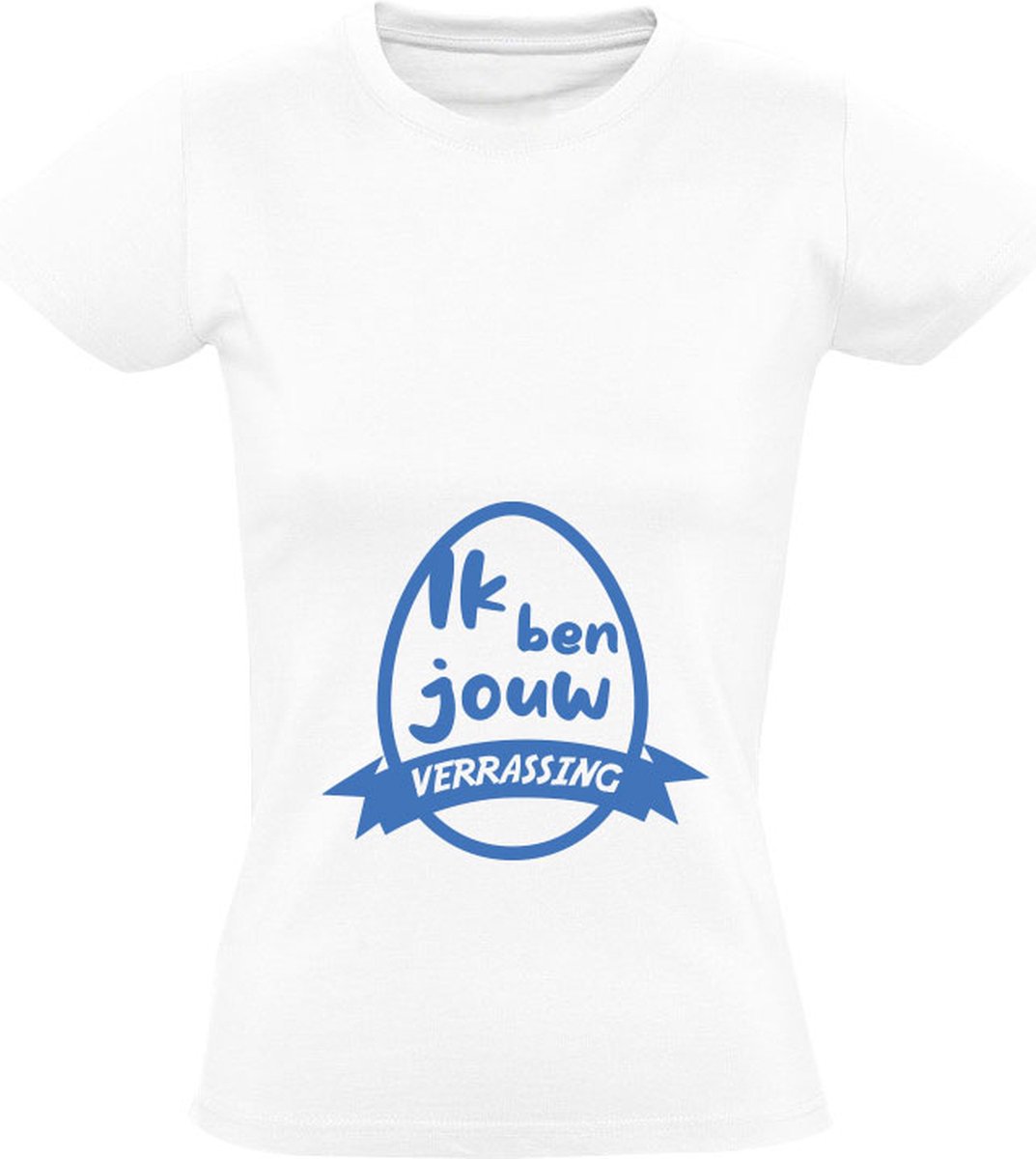 Zwangerschap Aankondiging Dames T-shirt - Ik Ben Jouw Verrassing - Baby Reveal Shirt