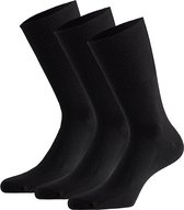 Apollo - Modal antipress sokken - Zwart - Maat 43/46 - Diabetes sokken - Naadloze sokken - Diabetes sokken heren - Sokken zonder elastiek