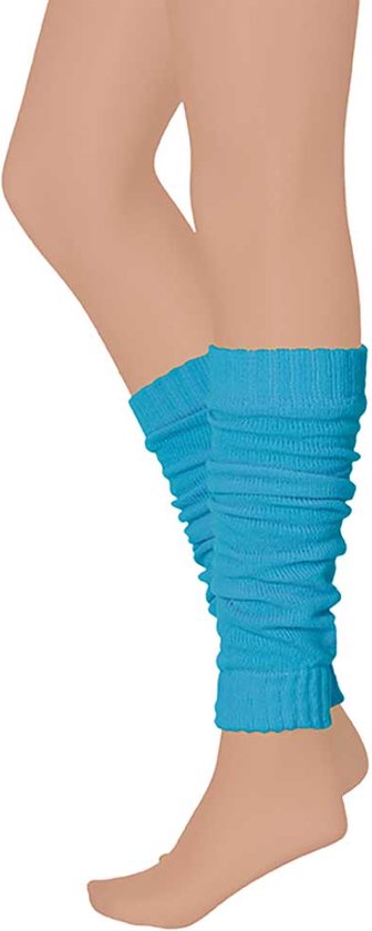 Apollo - Beenwarmer feest - Carnaval beenwarmers - Turquoise - One size - Beenwarmers dames - Beenwarmers carnaval - Beenwarmers heren - Beenwarmer turquoise