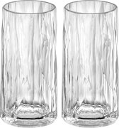 Longdrinkglas, 0.3 L, Set van 2, Organic, Transparant - Koziol | Club No. 8