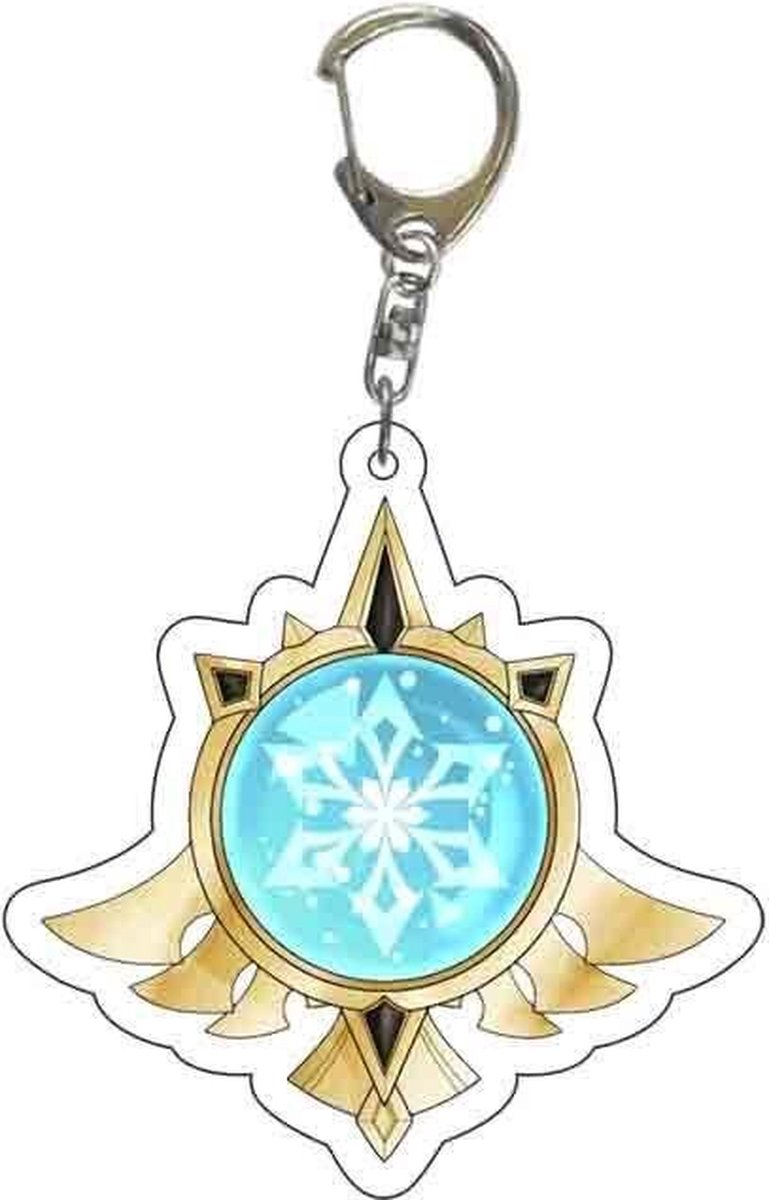Genshin Impact - Cryo - Vision - Sleutelhanger/Keychain - Anime Merchandise - Figure - Manga