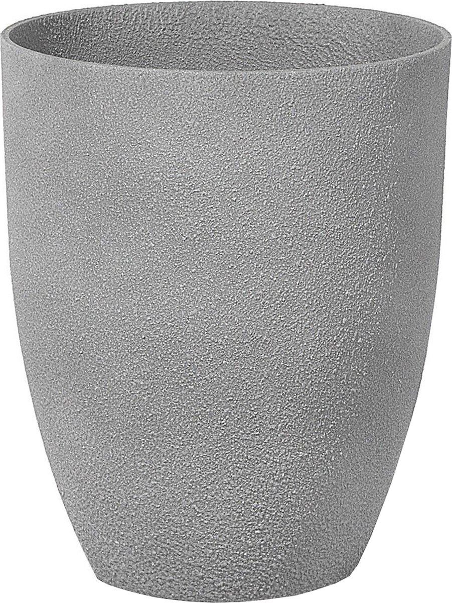 BELIANI CROTON - Plantenbak - Lichtgrijs - 35 cm - Stenenmix