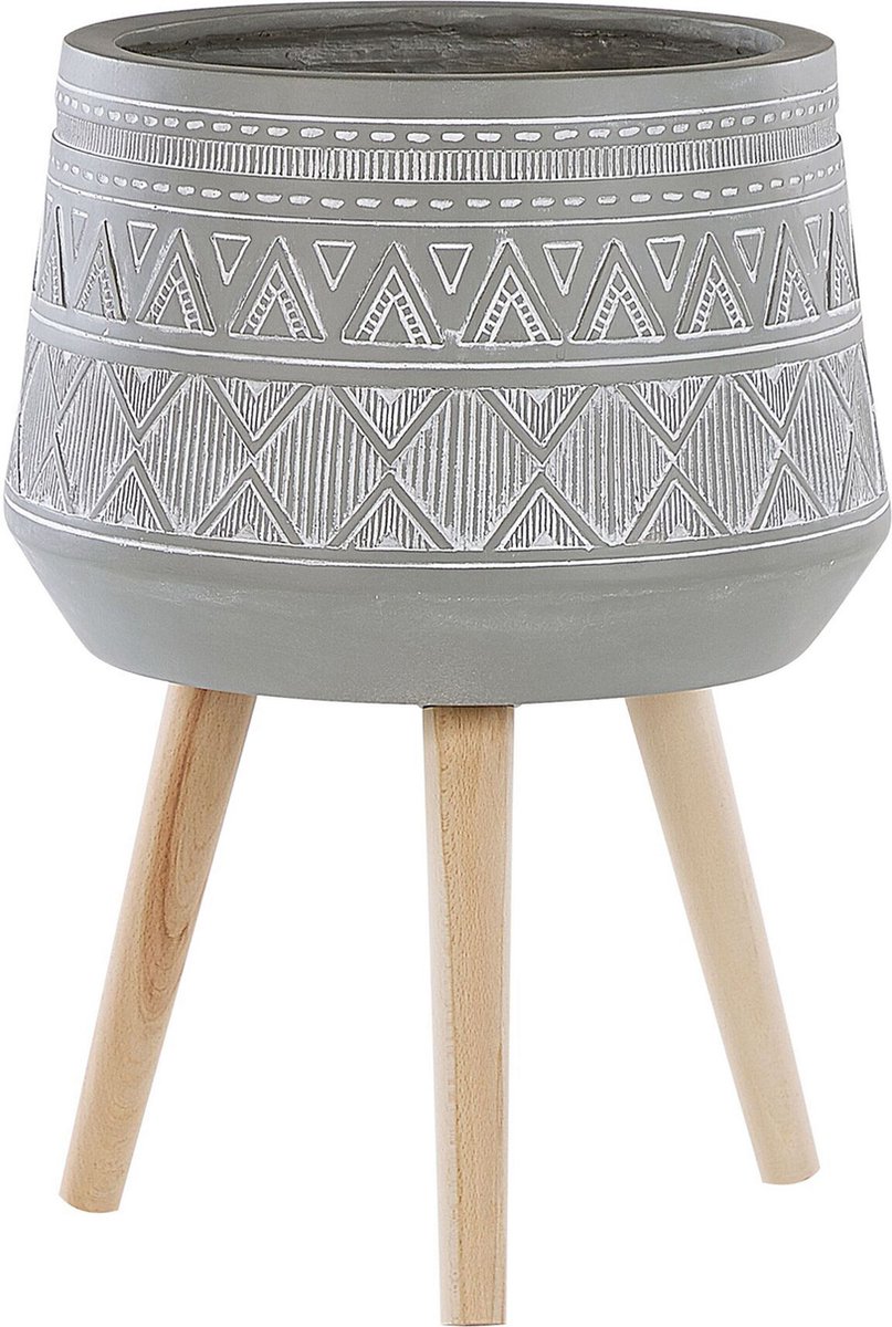 BELIANI MALAKI - Plantenbak - Lichtgrijs - 44 cm - Magnesiumoxide