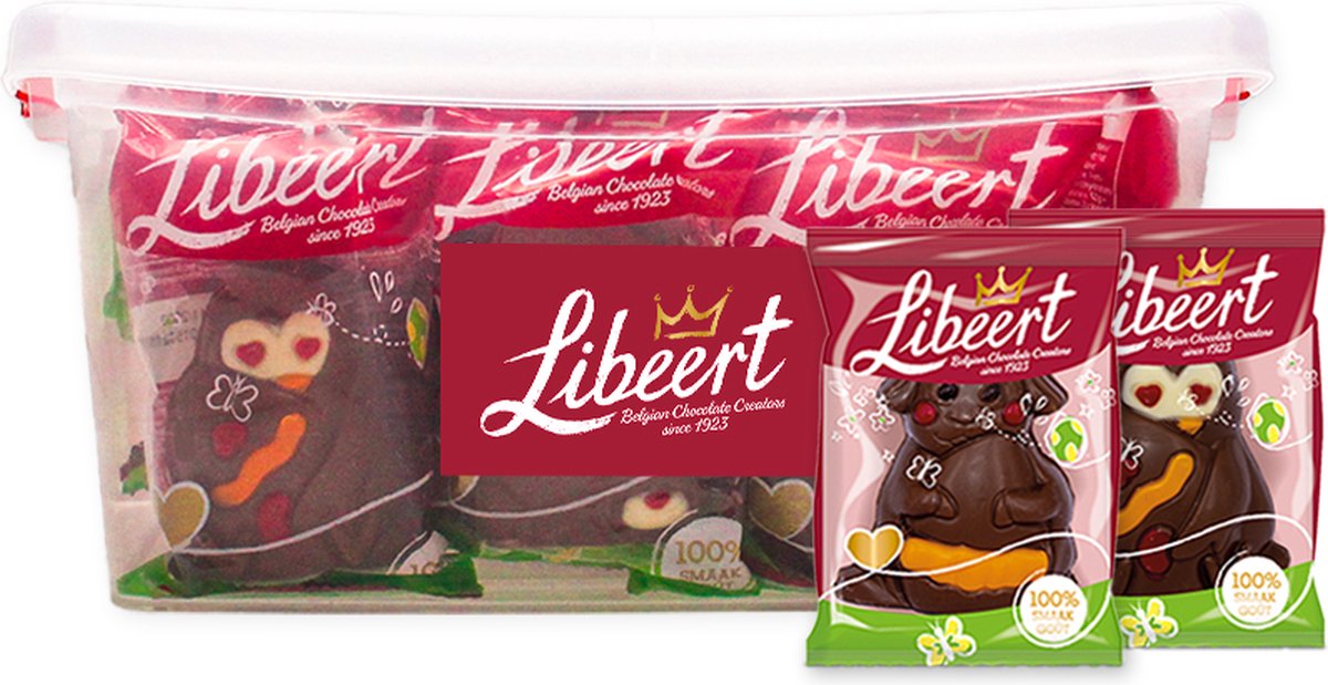 Mixxboxx Libeert paasfiguren melkchocolade - 20 stuks - 720g