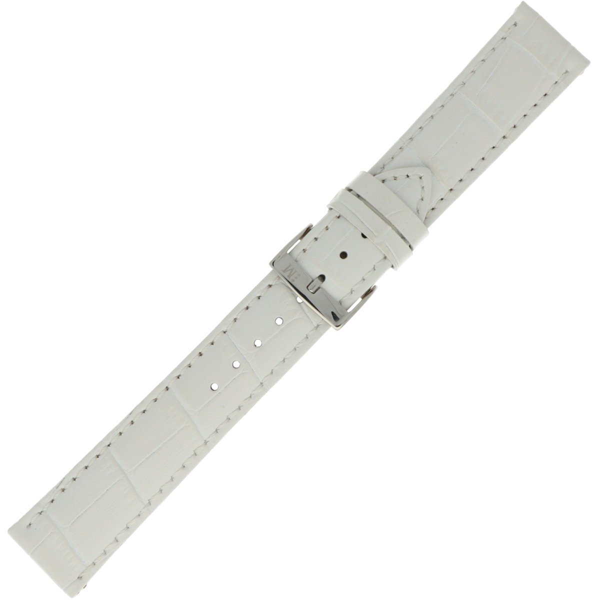 Morellato PMX017BOLLE IG Horlogebandje - Leer - Wit - 16 mm