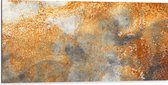 Dibond - Verroeste Metaalkleuren - 100x50 cm Foto op Aluminium (Wanddecoratie van metaal)