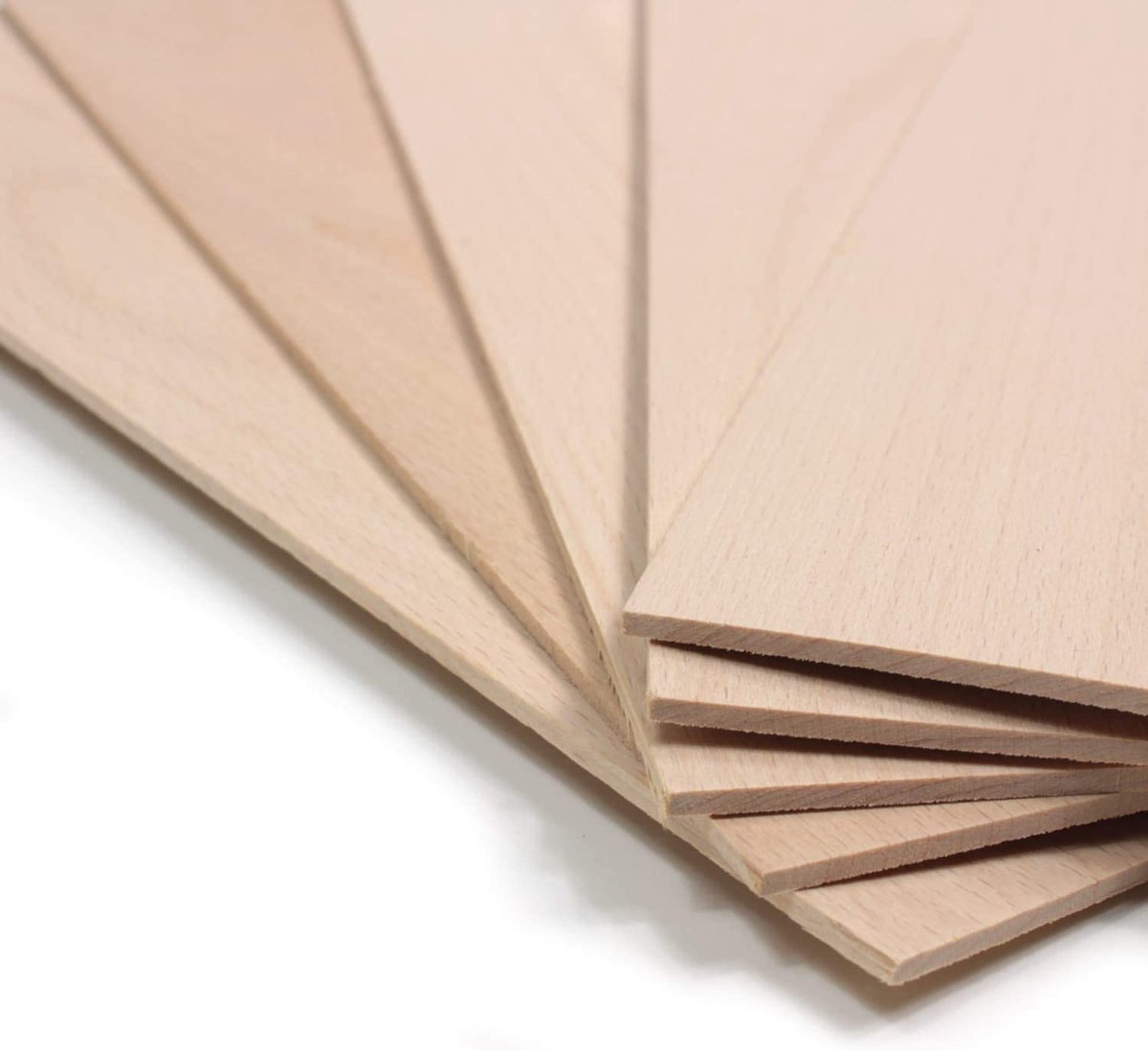 Wodewa houtfineerset, 4 mm, lindefineerhout, 18 x 7,3 cm, 10-delige set