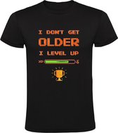 I Don't Get Older, I Level Up Heren T-shirt - spel - leeftijd - game - computer - retro - console - videogame - gamer - jarig - verjaardag