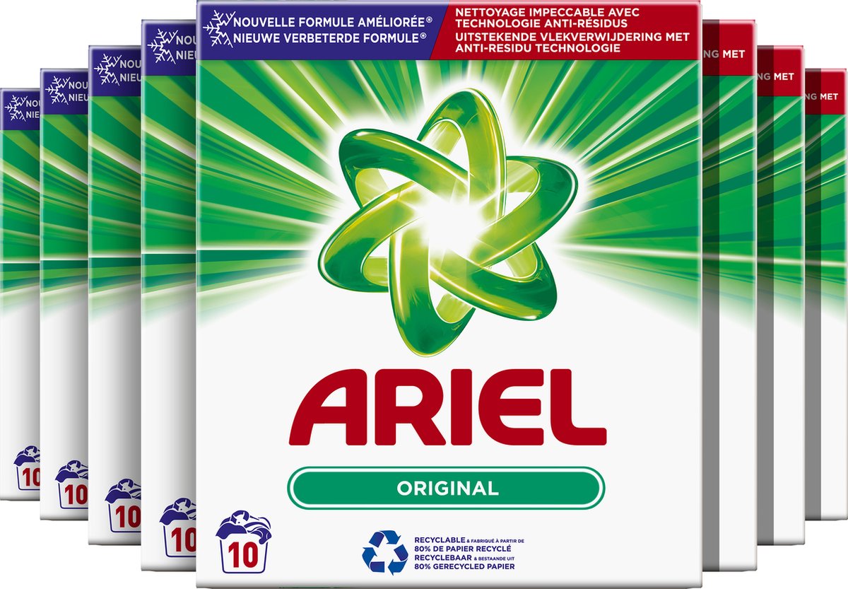 Ariel Original Waspoeder - 8 x 10 Wasbeurten - Voordeelverpakking