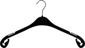 Kledinghanger, blousehanger, shirthanger zwart 26cm met rok (500x)