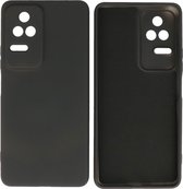 Xiaomi Poco F4 Hoesje - 2.0mm Dikke Fashion Telefoonhoesje Backcover - Siliconen Hoesje - Zwart