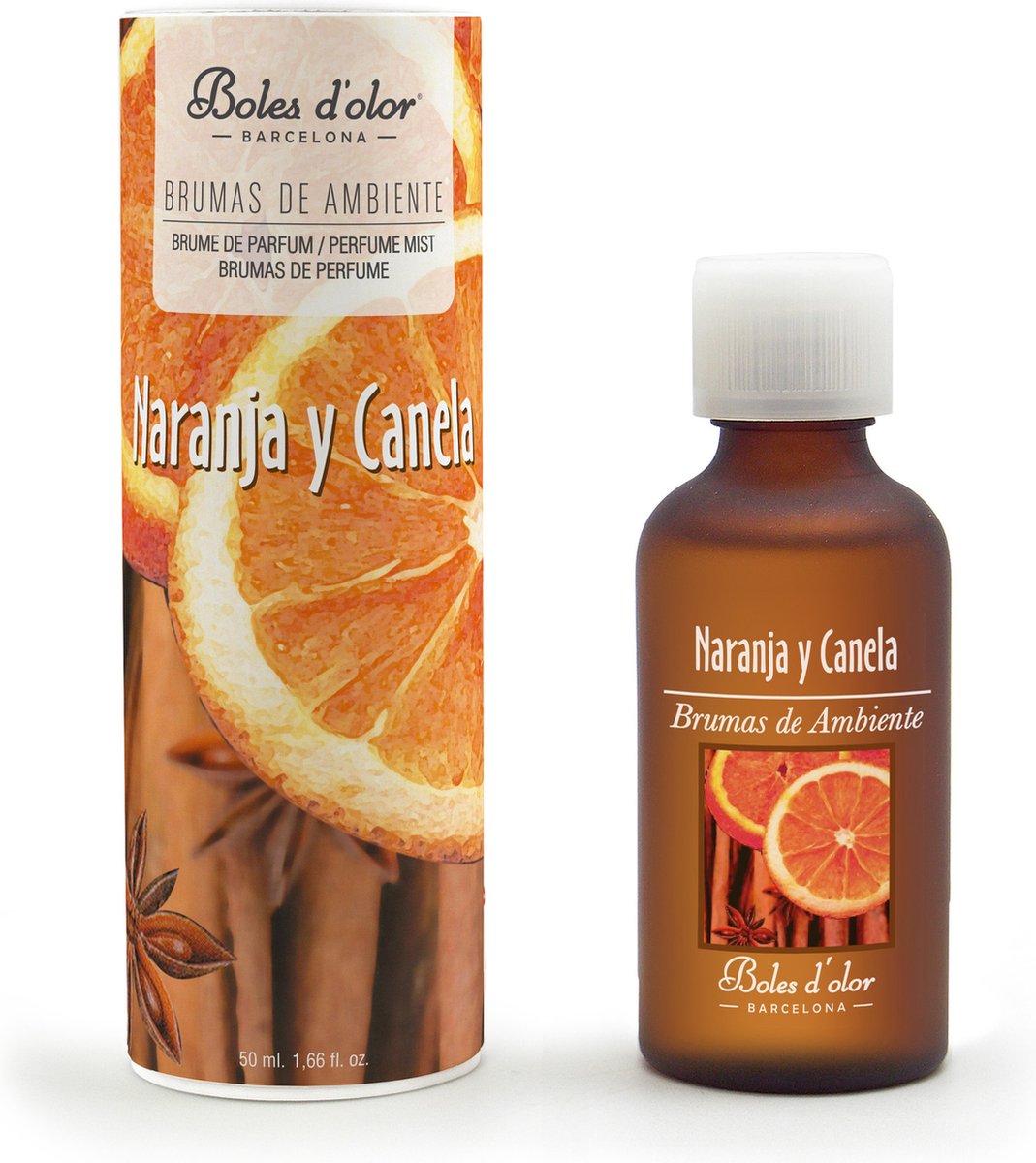 Goedkoopste Boles d'olor - geurolie 50ml - Sinaasappel en Kaneel (Naranja y Canela
