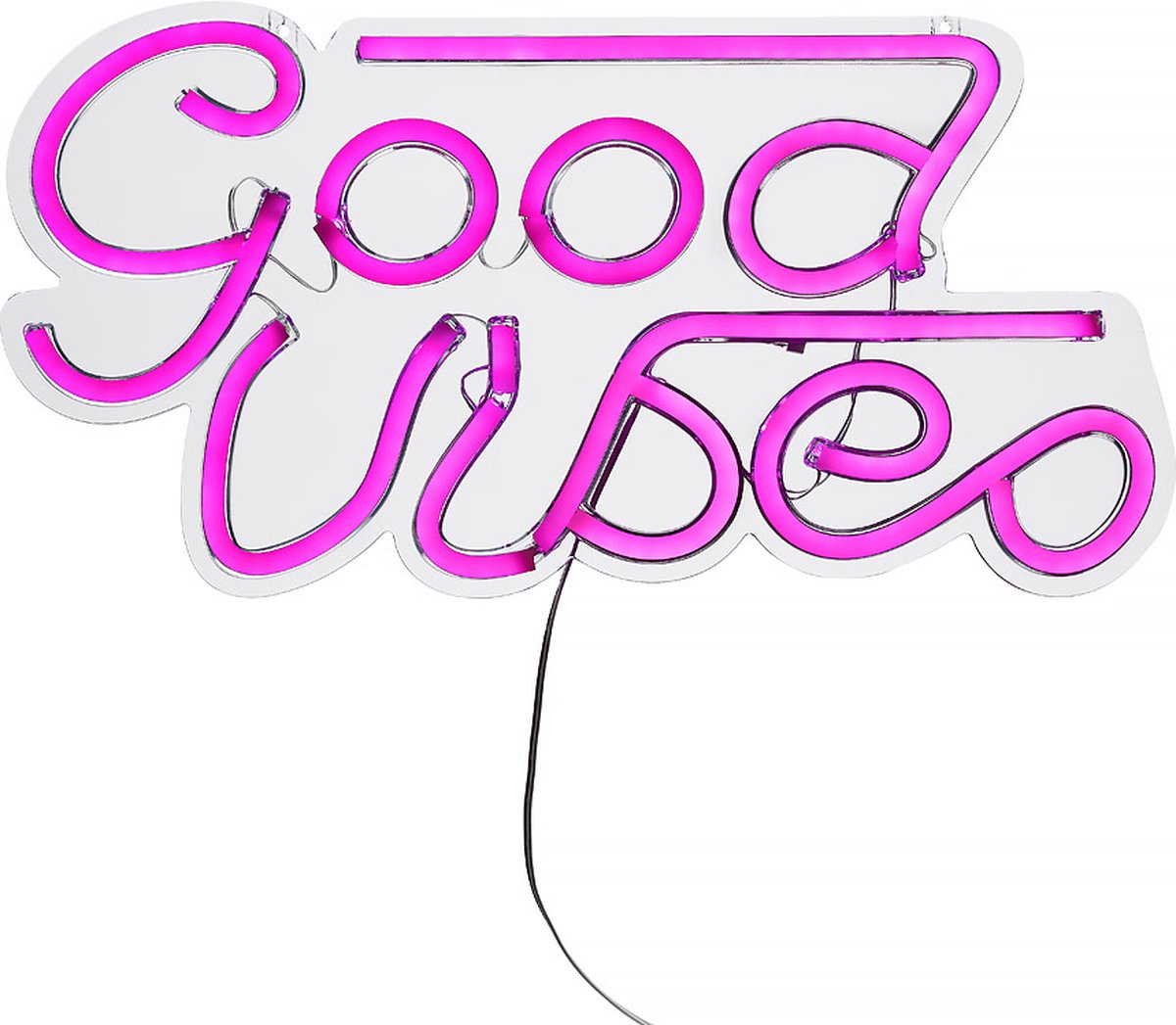 RED5 - Neon LED Good Vibes Lamp – Decoratieve Neon Tekstverlichting – Sfeerverlichting voor Kamer, Studio of Gamekamer