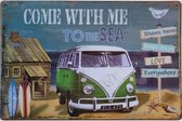 Wandbord Transport Ibiza Style - Come With Me To The Sea Camper