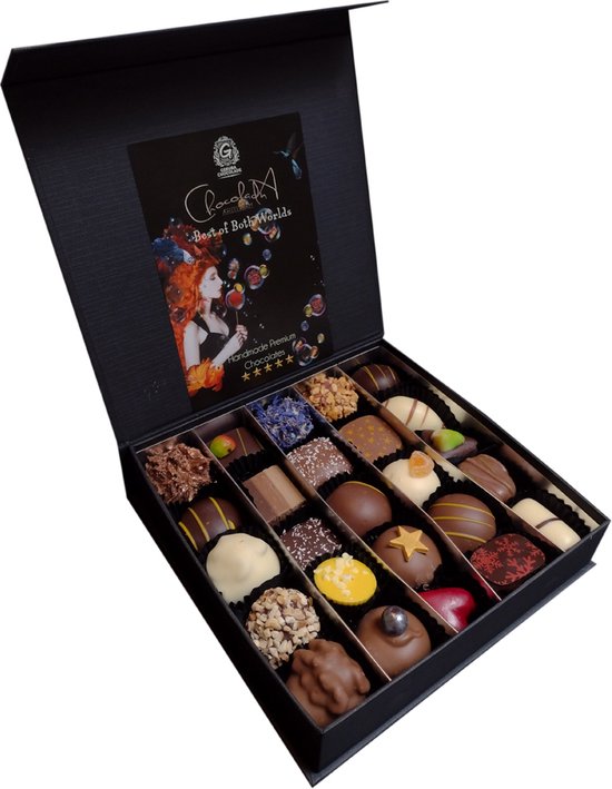 ChocolaDNA – 25 handgemaakte chocolade truffels, bonbons en pralines
