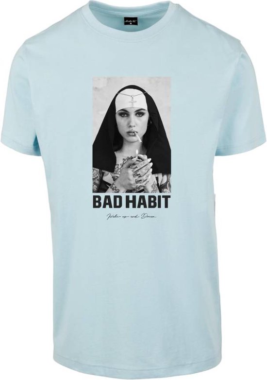 Mister Tee - Bad Habit Heren T-shirt - S - Blauw