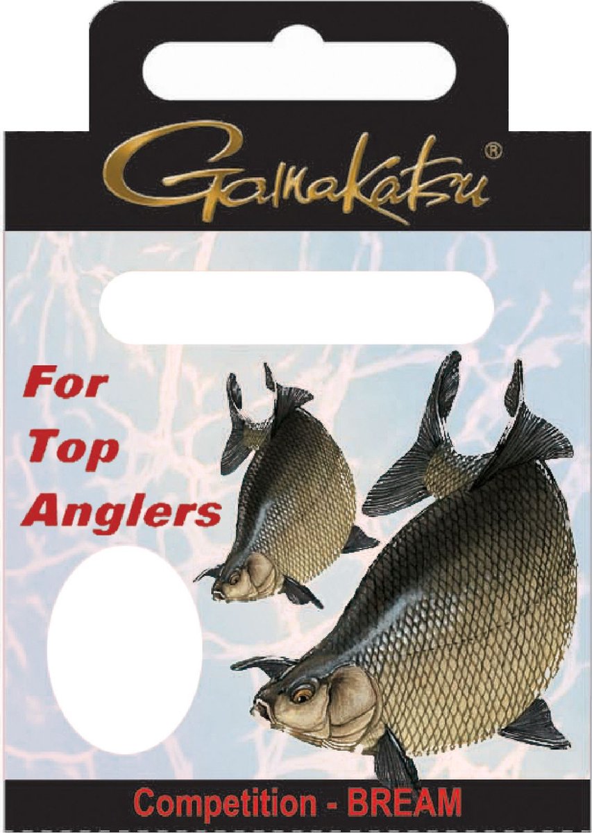 GAMAKATSU HOOK BKS-1100B BREAM 22CM COMP Lijn: 0.16 Haak:10