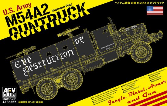 1/35 AFV Club 35327 M54A2 Camion canon 5 tonnes - Eve of Destruction Kit plastique