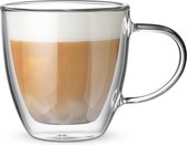 Bialetti Capri dubbelwandig koffie/theeglas - 160ml - 2 stuks