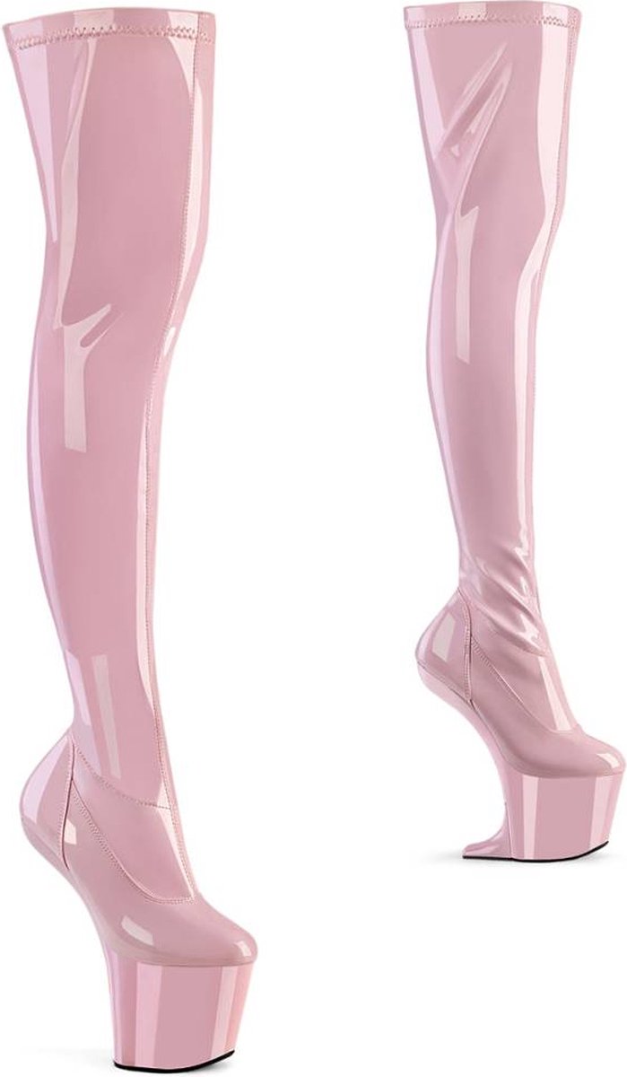 Pleaser CRAZE-3000 Plateau Overknee Laarzen 41 Shoes Roze
