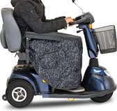 Stricto ® - Couvre-jambes de scooter de mobilité universel - Grijs léopard - Designs uniques - étanche à l'eau et au vent - couvre-jambes et jambières - couvre-jambes de scooter universel pour alle merken de scooters