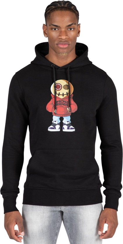 VALENCIA HOODIE - BLACK/ROUGE xxx-grand