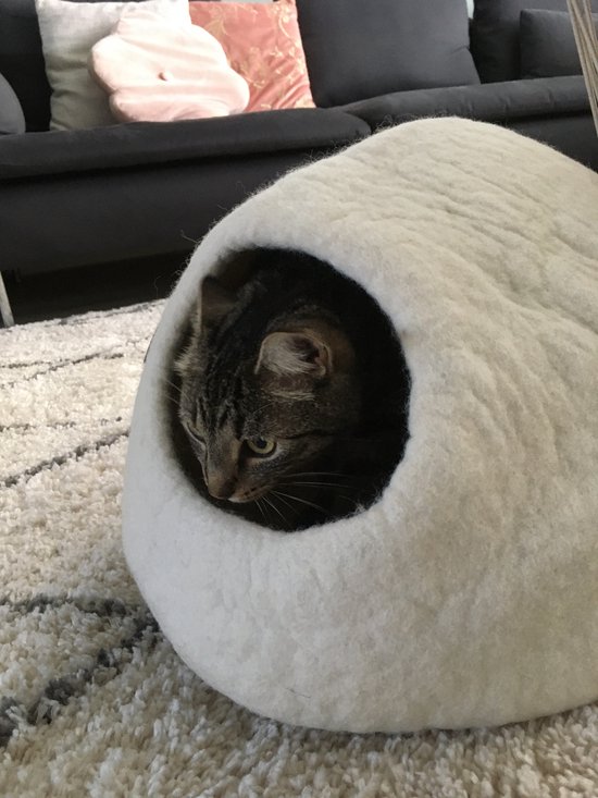 Kattenmand Catcave wit - Kattenhuis - Kattengrot - SnoozyCave