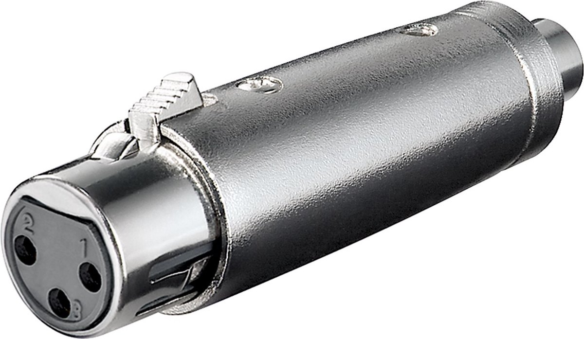 Goobay XLR-adapter, cinch-poort naar XLR-poort