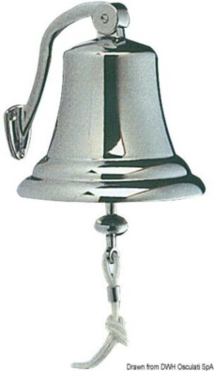 Osculati verchroomde messing Scheepsbel Ø 175 mm