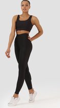 Superstacy dames sport legging - Yoga - legging - Fitness legging - Hardloop - Pilates Boksen - Sportkleding dames - Boks - High Waist - V Band - Valt klein - Kleur Zwart - Maat L