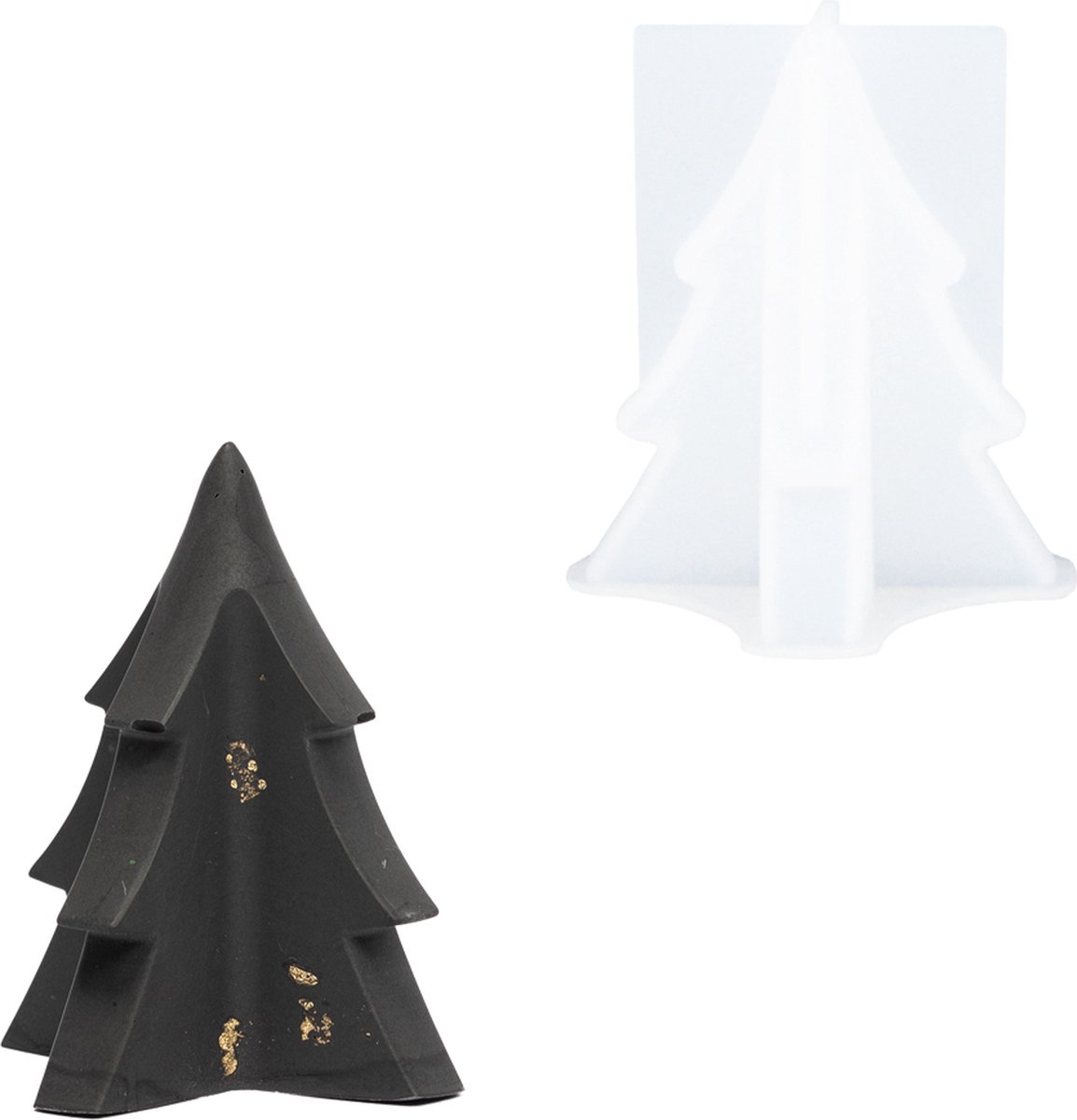 Siliconen mal kerstboom klein