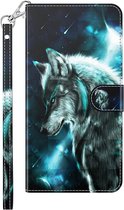 Wolf book case hoesje Oppo A17