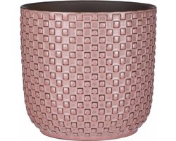Mica Decorations - Plantenpot/bloempot - Keramiek roze - D17 x H16 cm