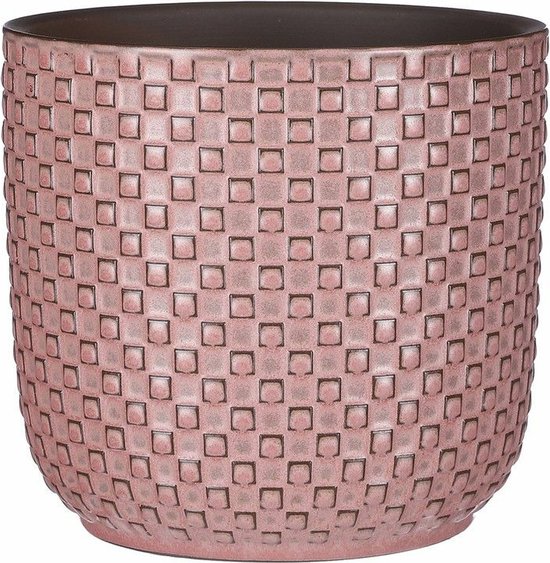Mica Decorations - Cache-pot/pot de fleur - Céramique rose - D17/H16 cm |  bol.com