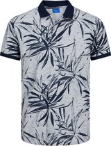 Jack & Jones Poloshirt Jorcrayon Aop Polo Ss 12230268 Cloud Dancer Mannen Maat - S