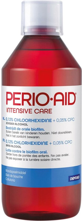 Foto: 4x perioaid mondspoelmiddel 0 12 intensive care 500 ml