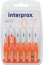 3x Interprox Ragers Super Micro 0.7 Oranje Blister à 6 ragers
