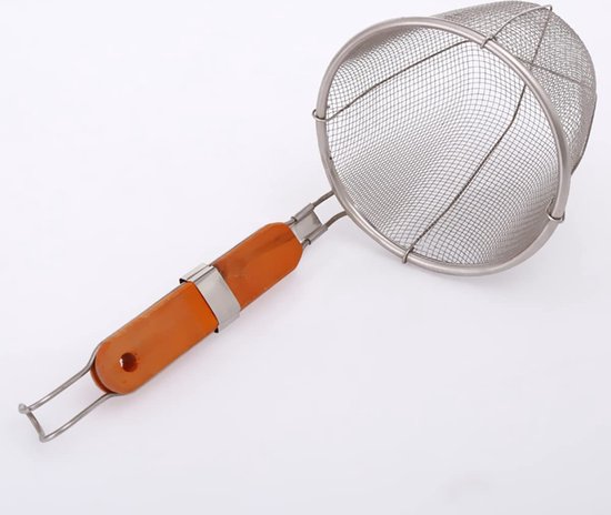 Set Van 2 Roestvrijstalen Zeefmanden Frituurmand 16cm + 18cm - Voor Pasta, Friet En Groenten