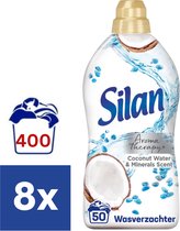 Silan Coconut Minerals Wasverzachter (voordeelverpakking) - 8 X 1.25 l (400 wasbeurten)