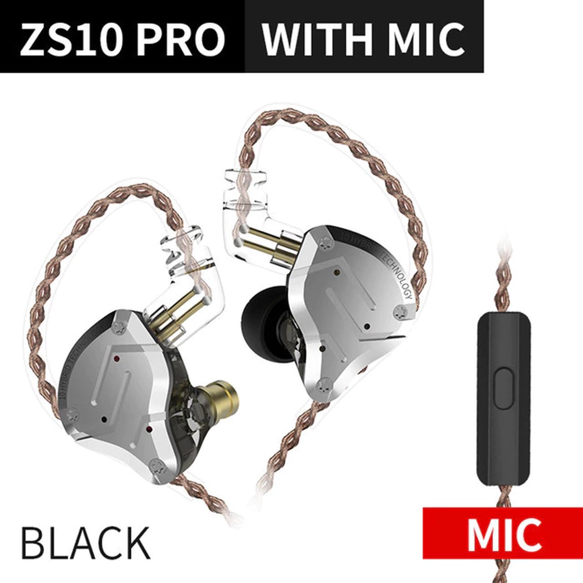 KZ ZS10 PRO x In ear headphones 3.5mm jack