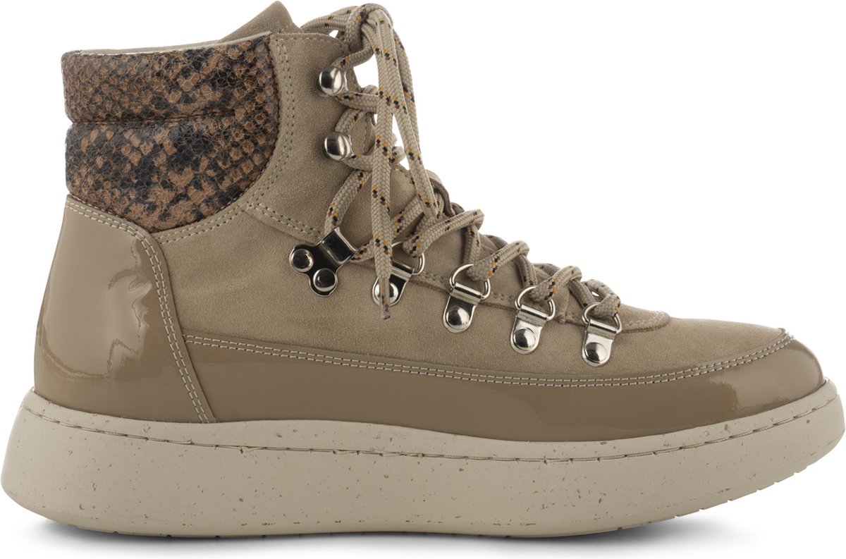 Woden - Dames - Iris Snake Patent - Coffee Cream - maat 42