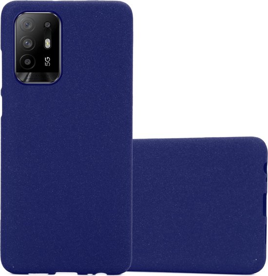 Coque Cadorabo pour Oppo A94 5G en BLEU FONCÉ FROST - Coque de protection en silicone TPU souple