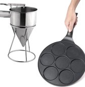 MONOO Crêpemaker - Pancake Pan - Inc. Deegdispenser - Pannenkoeken Pan - Ø 26,5 cm