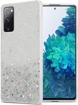 Cadorabo Hoesje geschikt voor Samsung Galaxy S20 FE in Transparant met Glitter - Beschermhoes van flexibel TPU silicone met fonkelende glitters Case Cover Etui