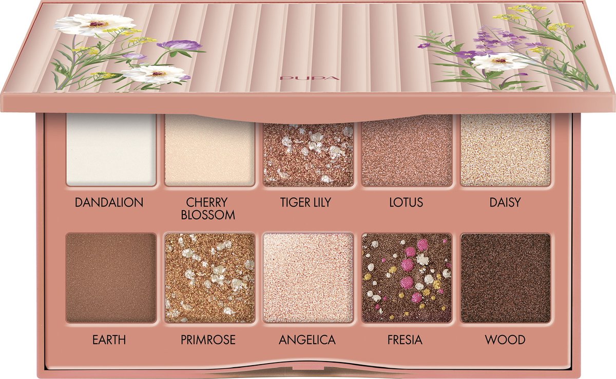 Pupa Sunny Afternoon Eyes Palette 001 Flowers Field