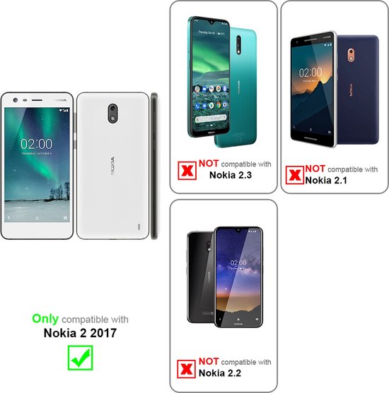 Cadorabo Case adapté pour Nokia 2 2017 en FROST RED - Housse de protection en silicone TPU flexible Case Cover