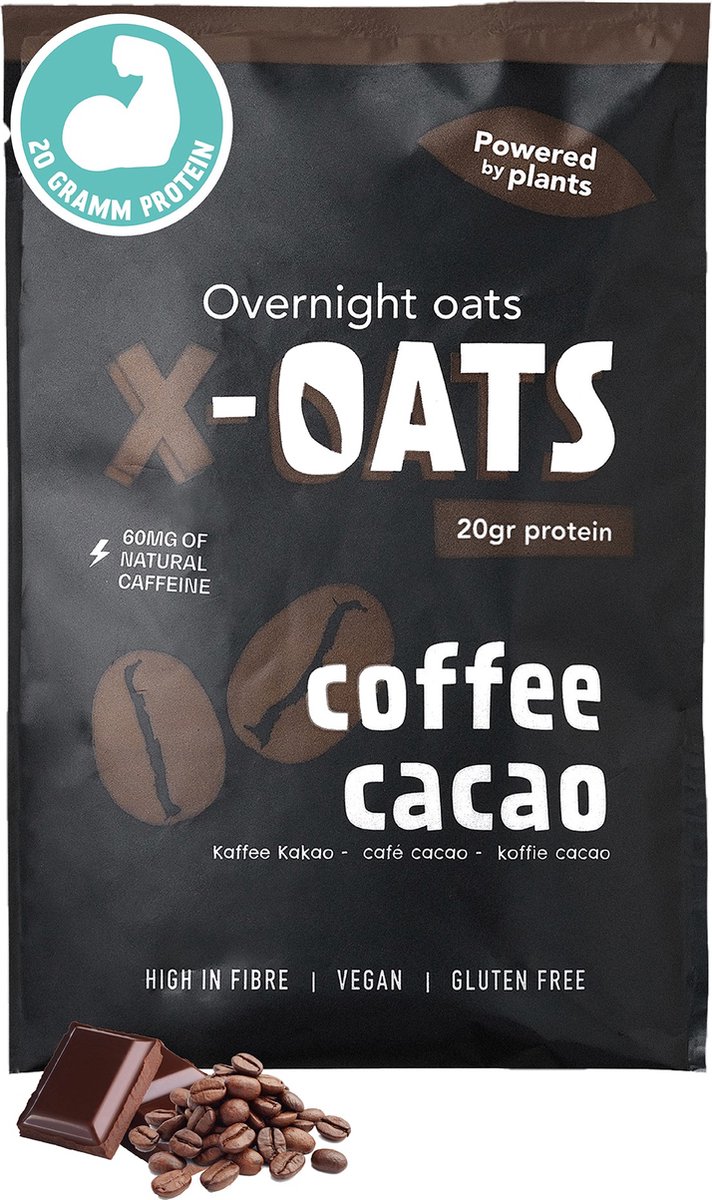 Goedkoopste X-OATS-LEKKERE ONTBIJTSHAKE-hoog in proteïne, laag in suiker| 16x 70gr overnight oats shake |vegan en glutenvrij| maaltijdvervanger| afslanken| gezond & heerlijk ontbijt/maaltijd| snel & makkelijk te bereiden| 1 smaak-16-pack [16x koffie/cacao]