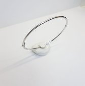 Witgouden armband - 14 karaat - bangle - Fjory 50-A305802 - uitverkoop Juwelier Verlinden St. Hubert - van €859,- voor €729,-